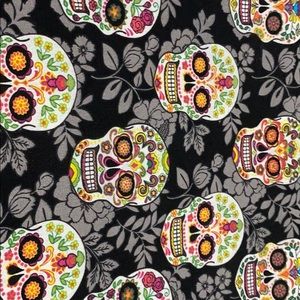 Black vine sugar skulls face masks